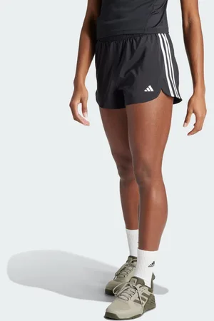 adidas Pacer Training 3-Stripes Woven High-Rise Shorts