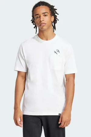 adidas Lounge Slides Graphic Pocket Tee