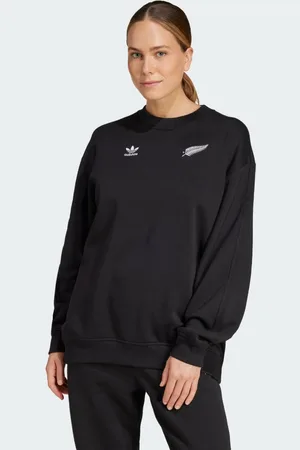 adidas All Blacks Essentials Long Sleeve Crew Sweatshirt