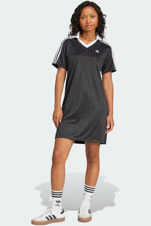 adidas Adicolor Football Jacquard V-Neck Dress