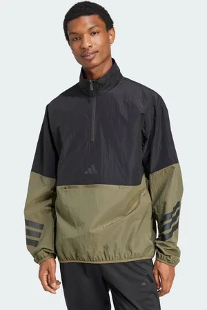 adidas Future Icons 3-Stripes Woven Half-Zip Sweatshirt