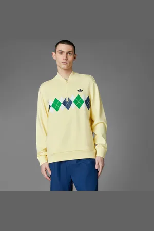 adidas Originals Argyle Printed 1/4-Zip Sweatshirt