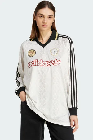 adidas Originals Retro Sports Cricket-Inspired Long Sleeve Jersey