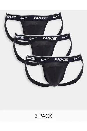 Nike 3-pack cotton stretch jock straps in