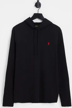 Ralph Lauren Icon logo hooded long sleeve top in