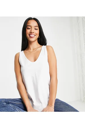ASOS Petite ultimate singlet with scoop neck in cotton in