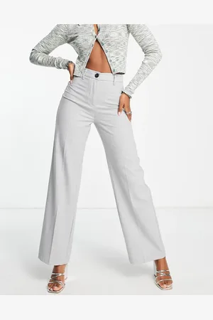Bershka Wide leg slouchy dad pants in light