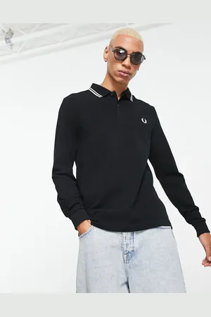 Fred Perry Twin tipped long sleeve polo shirt in