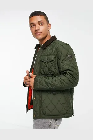 Ralph Lauren Beaton lined quilted field jacket in green