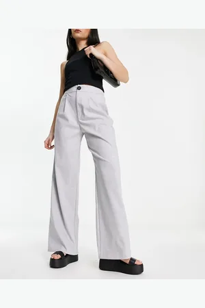Stradivarius Wide leg relaxed dad pants in