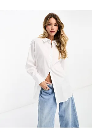 JDY Longline oversized shirt in