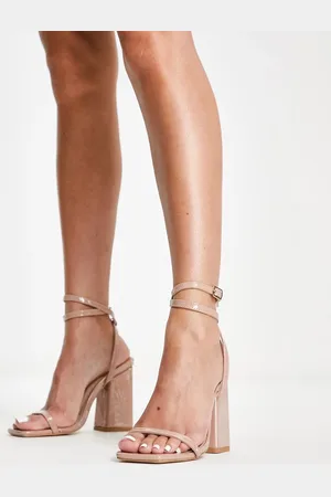 London Rebel Block heel sandals in -Neutral