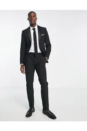 SELECTED Slim fit tux suit pants in
