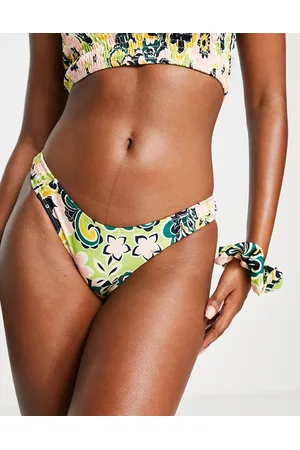 Topshop 60s floral high leg bikini briefs