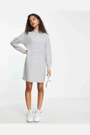 New Look Turtleneck mini knitted dress in