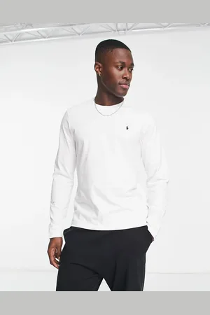 Ralph Lauren Long-sleeved lounge soft cotton top in