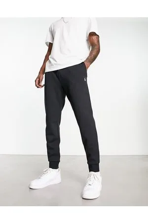 Ralph Lauren Player logo double tech track pants in black