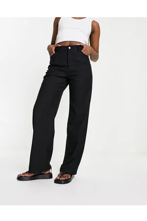 Monki Straight leg tailored pants in