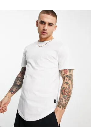 Only & Sons Longline curve hem t-shirt in