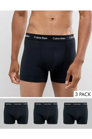 Calvin Klein Cotton Stretch 3 pack trunks in