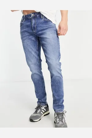 Only & Sons Jog jeans in slim fit mid blue