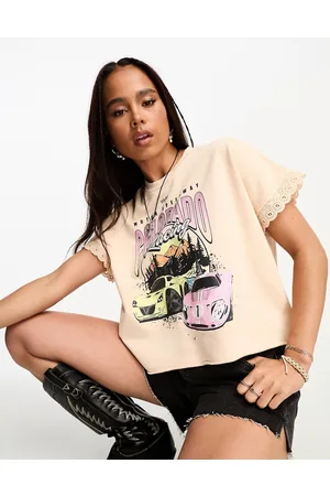 Miss Selfridge Downtown Los Angeles Printed Oversized T-shirt in