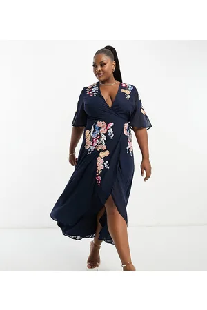 Hope & ivy knot front maxi dress on sale with in multi floral