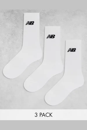 New Balance Logo crew socks 3 pack in