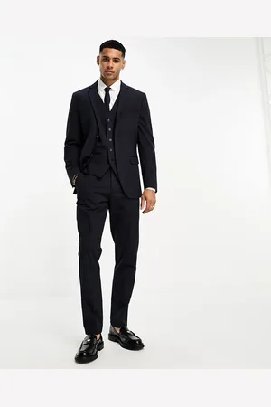 SELECTED Slim fit suit pants in navy