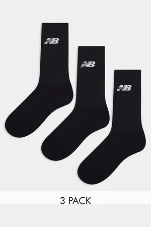 New Balance Logo crew socks 3 pack in