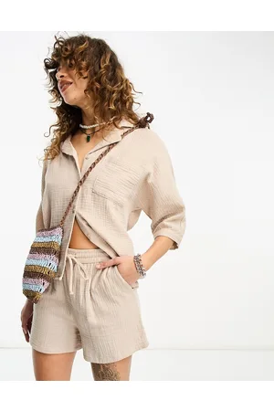 ONLY Cheesecloth shorts in (part of a set)-Neutral
