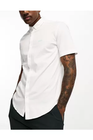 Hugo boss black hot sale short sleeve shirt