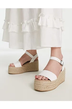 Corsa white espadrille flatform hot sale sandals