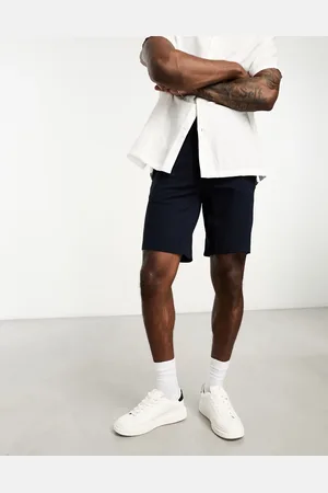 Only & Sons Smart jersey shorts in navy