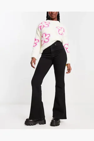Pull&Bear High waisted flare jeans in
