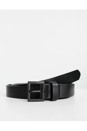 ASOS Smart faux leather skinny belt with matte buckle in