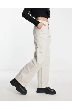 River Island utility peg pants in khaki