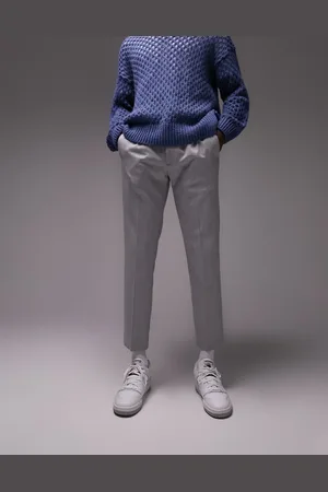 Topman Skinny smart pants with elasticated waistband in