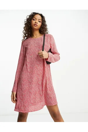 Glamorous Long sleeve smock dress in -Multi