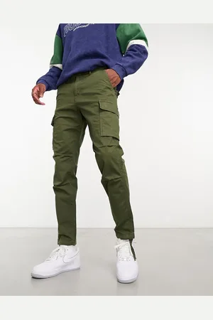 JACK & JONES Intelligence cargo pants in khaki-Green