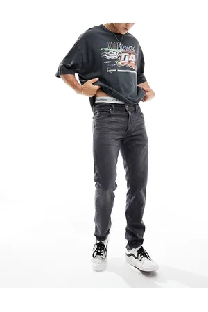 Lee Rider slim fit jeans in worn in shadow grey wash