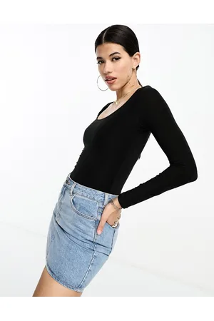 Fashionkilla Sculpted scoop neck body in