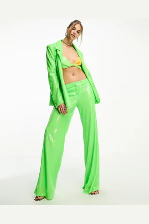Annorlunda Sequin slouchy suit pants in