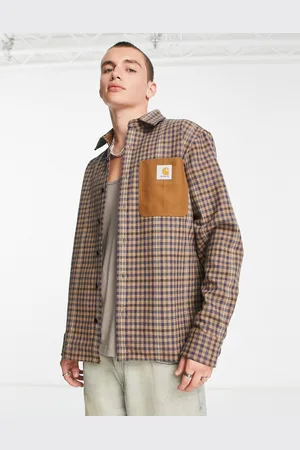 Carhartt Asher check shirt in -Neutral