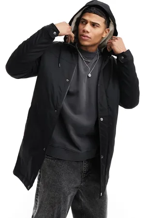 Only & Sons Parka with borg lined hood in