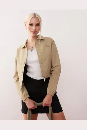 Dickies Oakport cropped coach jacket in -Green