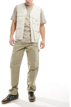 Dickies Duck canvas carpenter pants in desert sand-Neutral