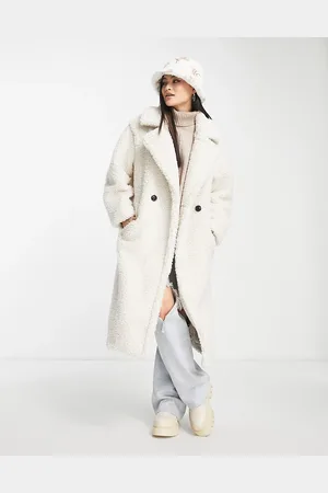 UGG Gertrude long teddy coat in