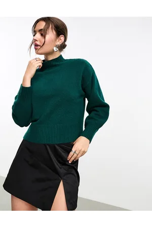 Monki Knitted turtleneck sweater in