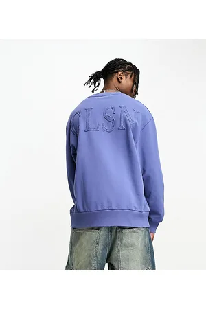 COLLUSION Plus oversized hoodie & joggers in overdye marl purple co-ord